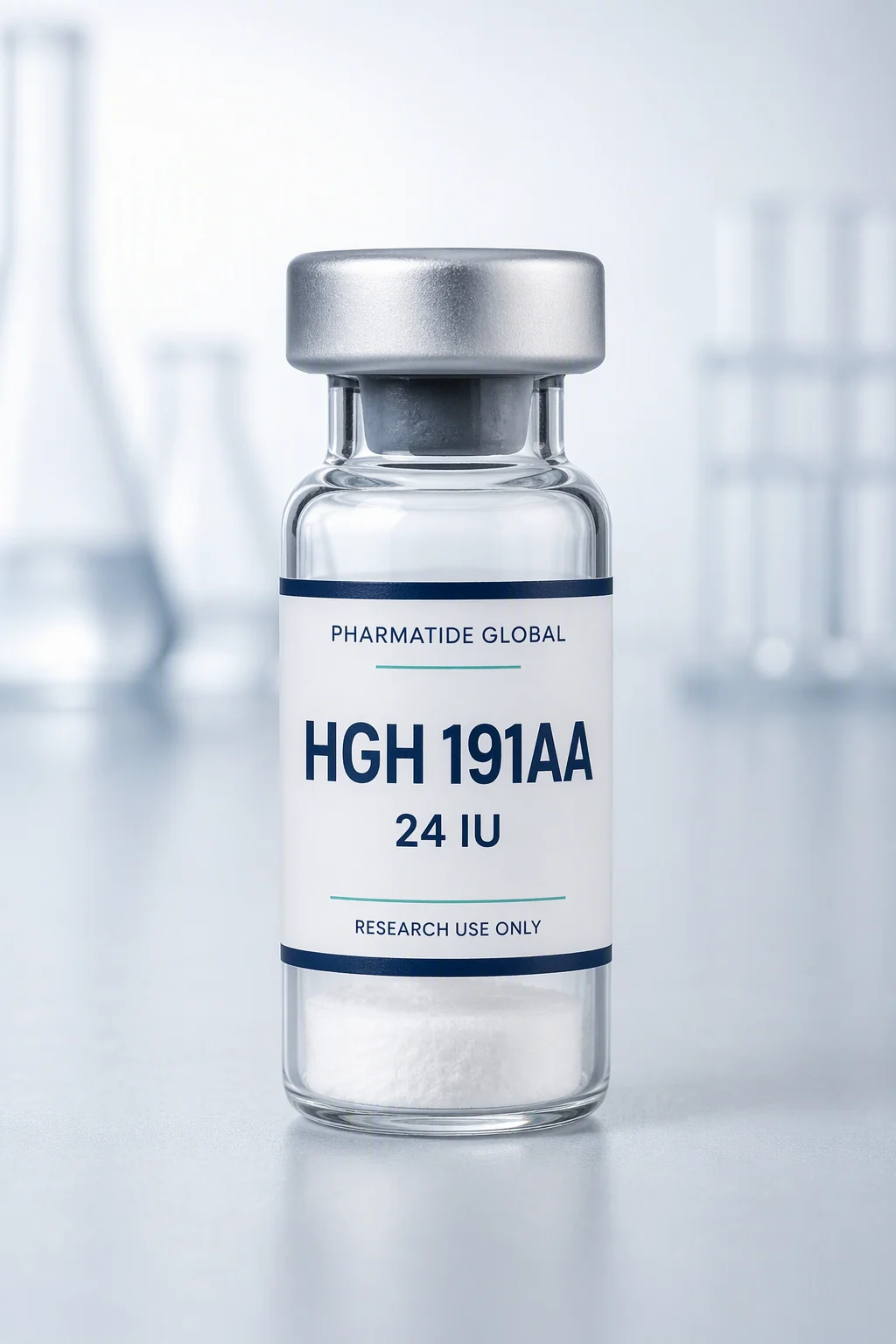 HGH 191AA (Somatropin) Research Vial (24 IU) Pharmatide Global product presentation